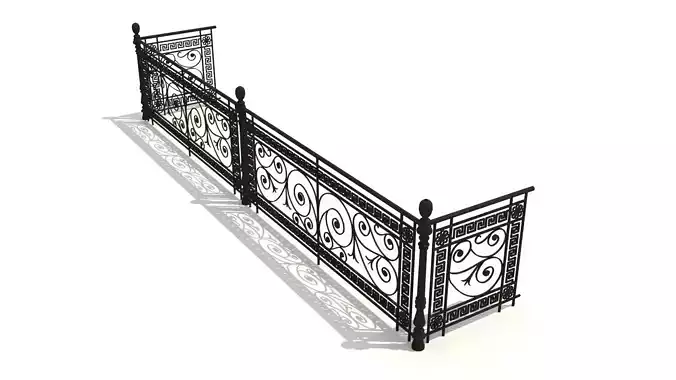 Metal Neoclassical Railing