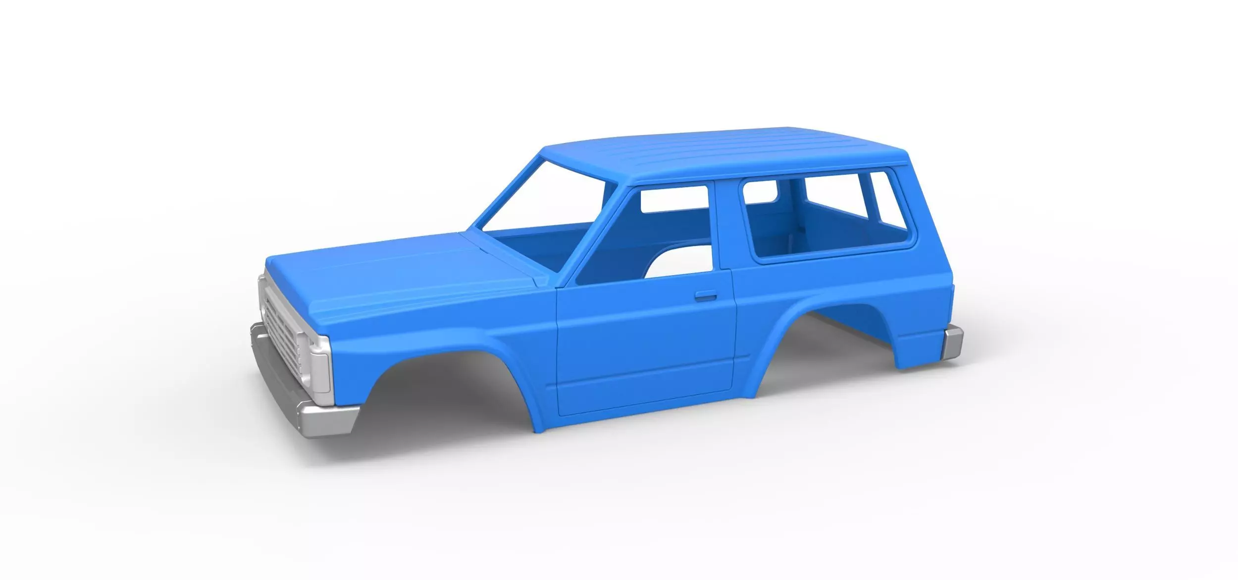 Shell of vintage SUV Scale 1 to 25 3D print model_0