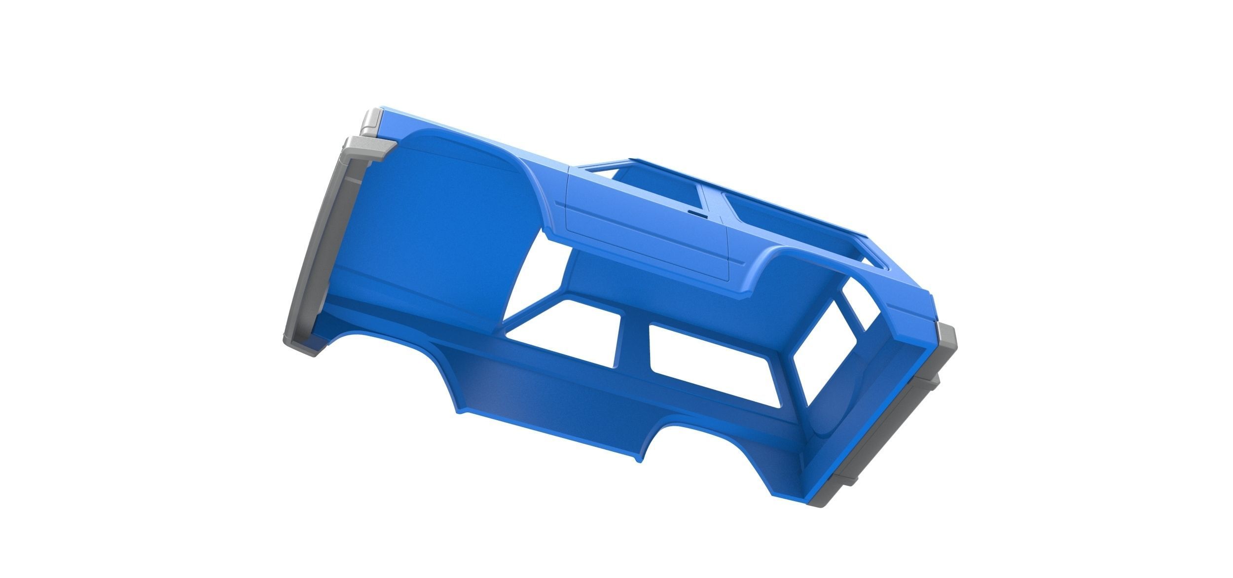 Shell of vintage SUV Scale 1 to 25 3D print model_1