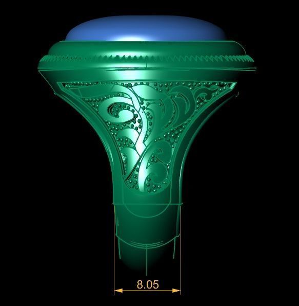 Italian Men Fashion Ring 3d Printable Model 3D print model_4