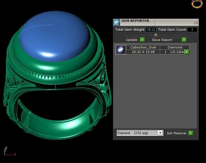 Italian Men Fashion Ring 3d Printable Model 3D print model_6