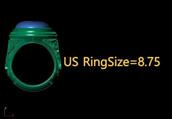 Italian Men Fashion Ring 3d Printable Model 3D print model_7
