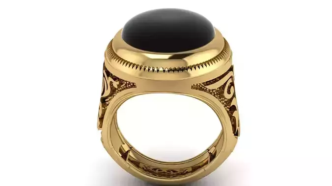 Italian Men Fashion Ring 3d Printable Model 3D print model