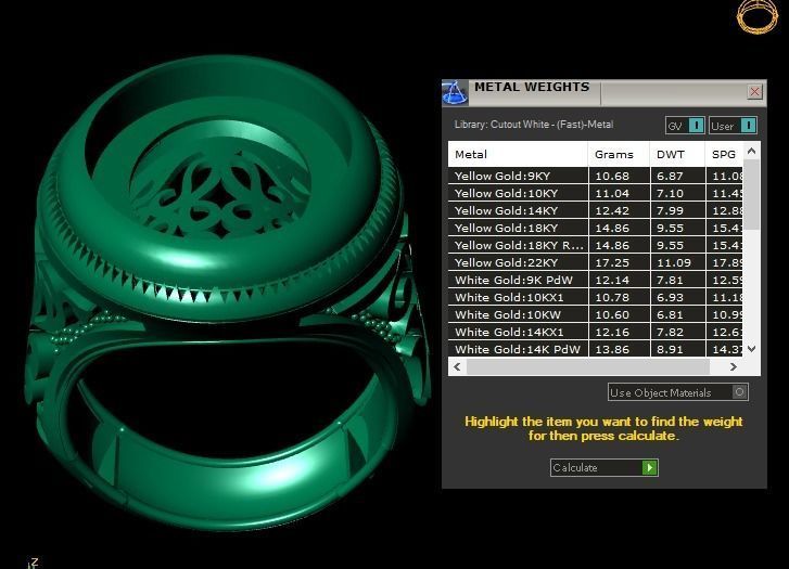 Italian Men Fashion Ring 3d Printable Model 3D print model_2