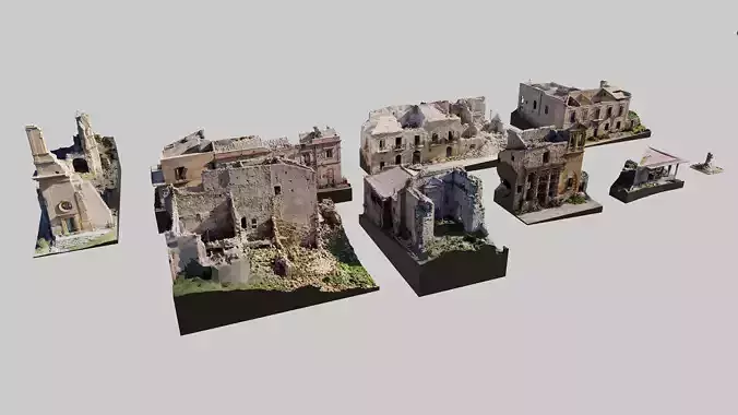 Abandoned-Buildings-Kitbash-Set-Vol2