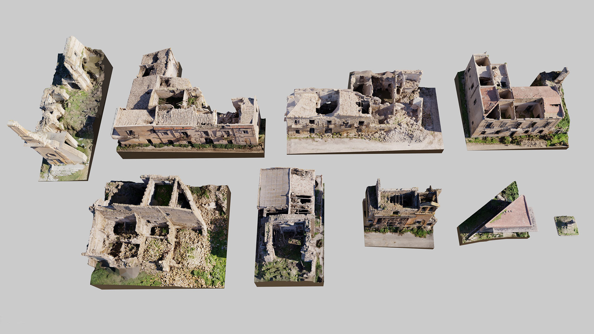 Abandoned-Buildings-Kitbash-Set-Vol2 3D model_8