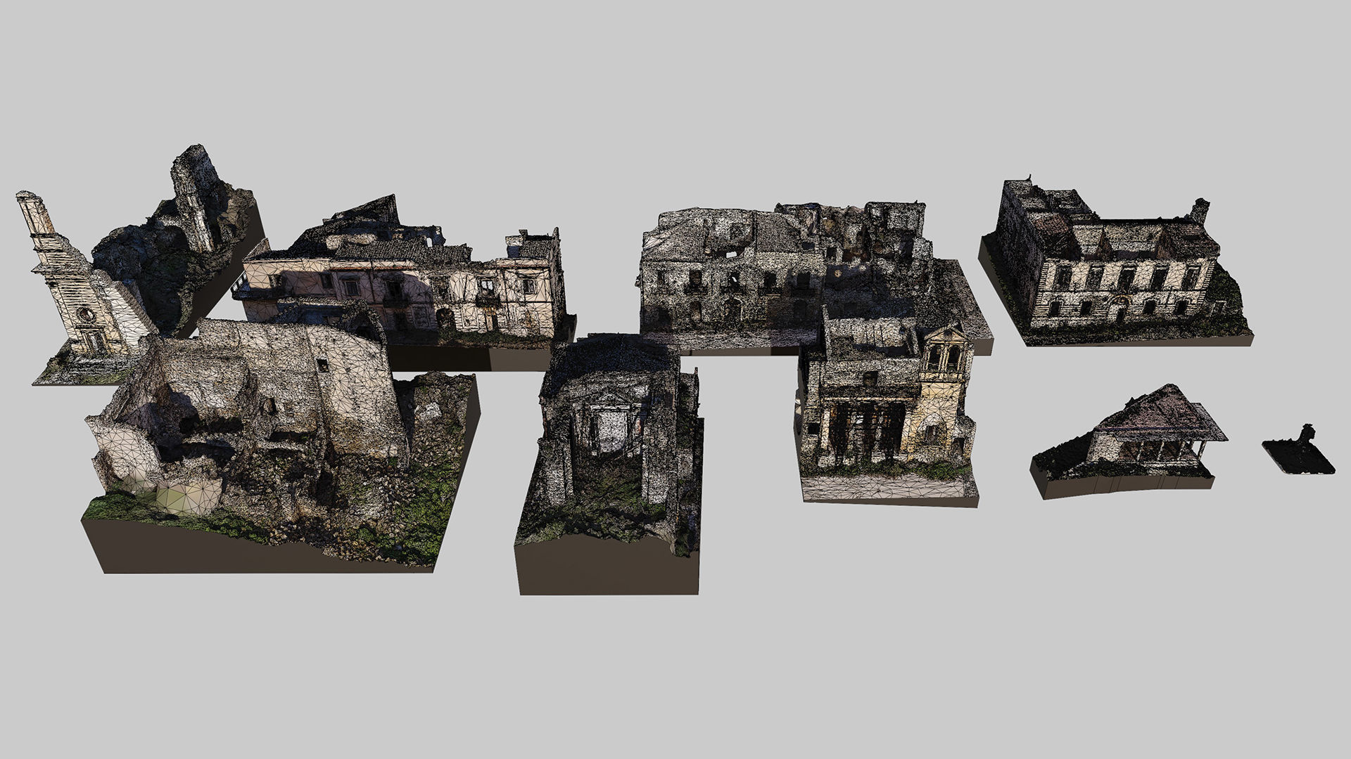 Abandoned-Buildings-Kitbash-Set-Vol2 3D model_14