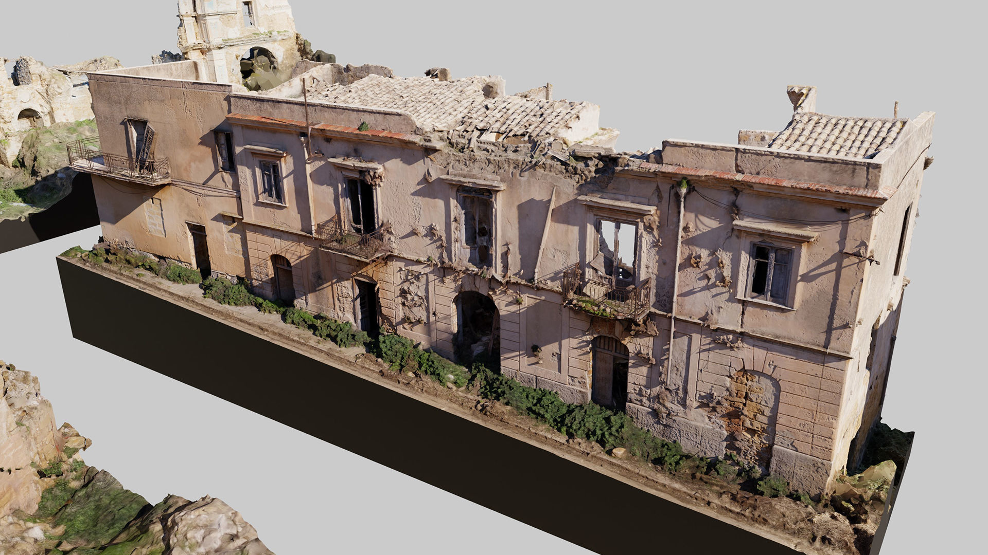 Abandoned-Buildings-Kitbash-Set-Vol2 3D model_11