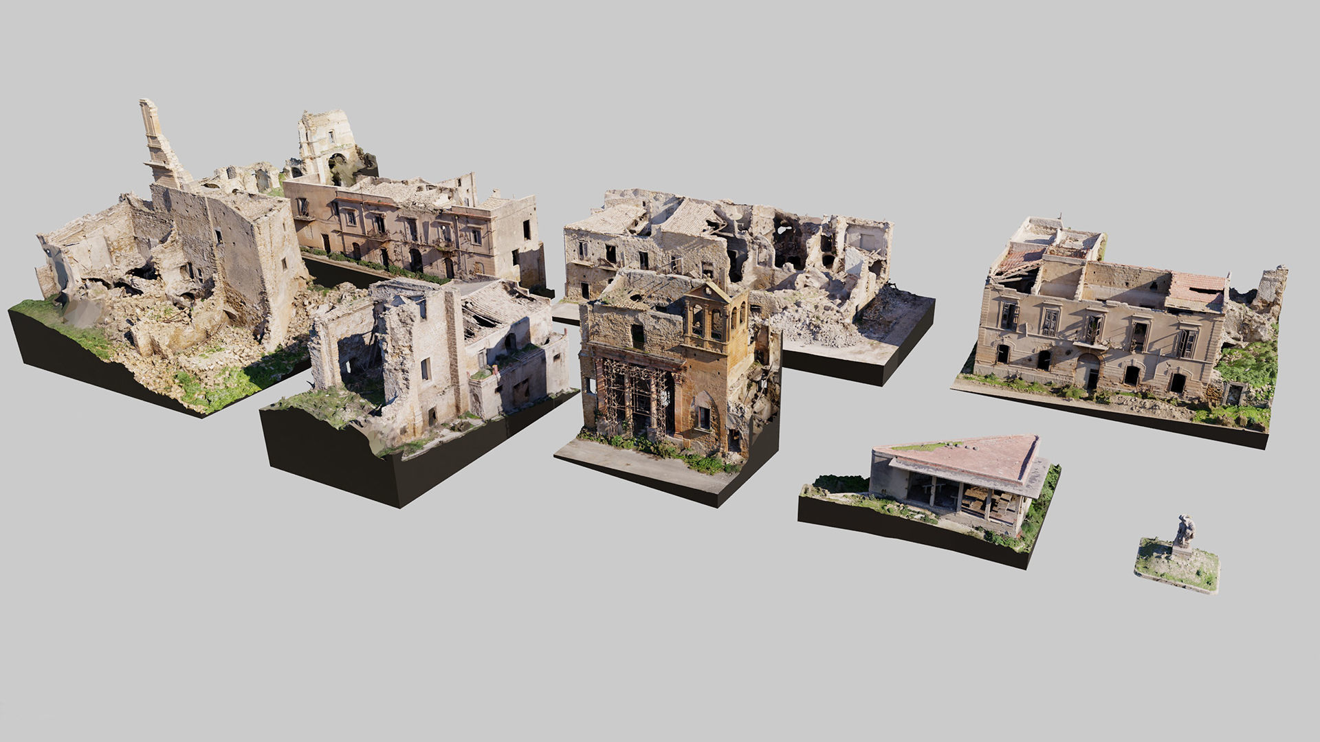 Abandoned-Buildings-Kitbash-Set-Vol2 3D model_7