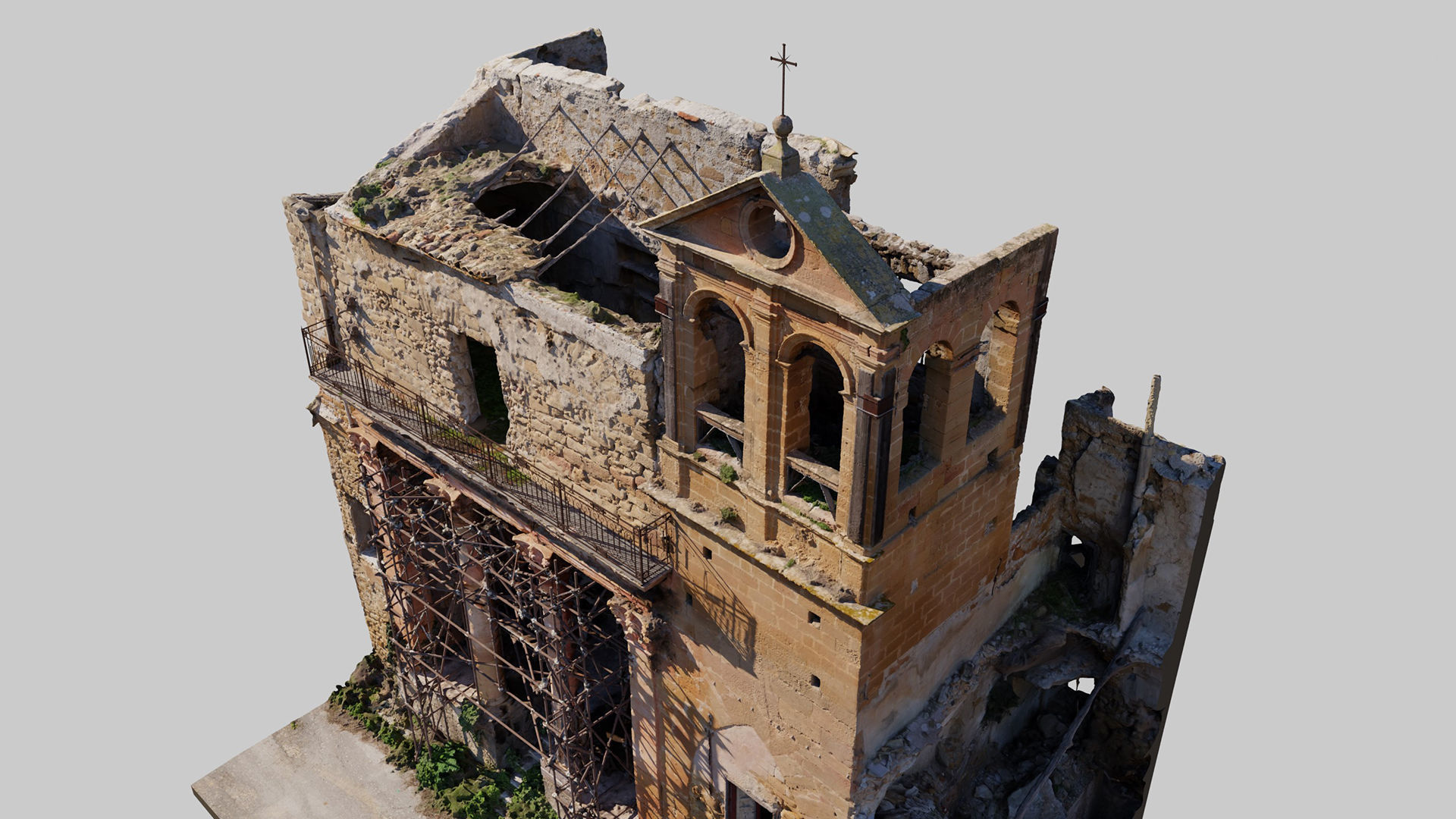 Abandoned-Building-Church-Facade-2 3D model_5