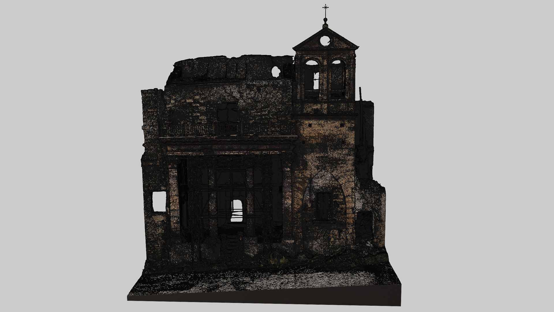 Abandoned-Building-Church-Facade-2 3D model_7