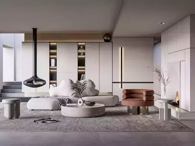 Living room 40 3D model