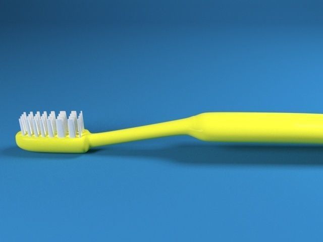 Toothbrush Low-poly 3D model_6