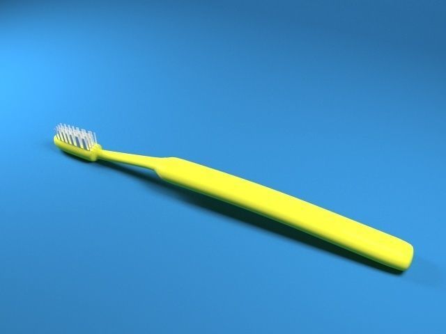 Toothbrush Low-poly 3D model_3