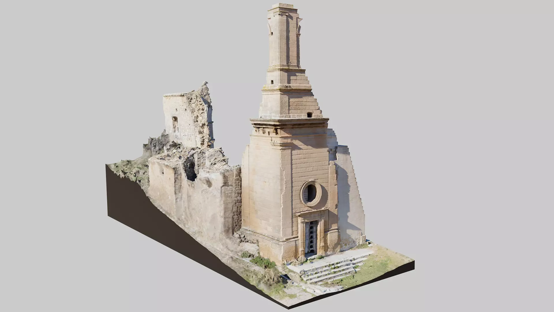 Abandoned-Building-Church-Tower-6 3D model