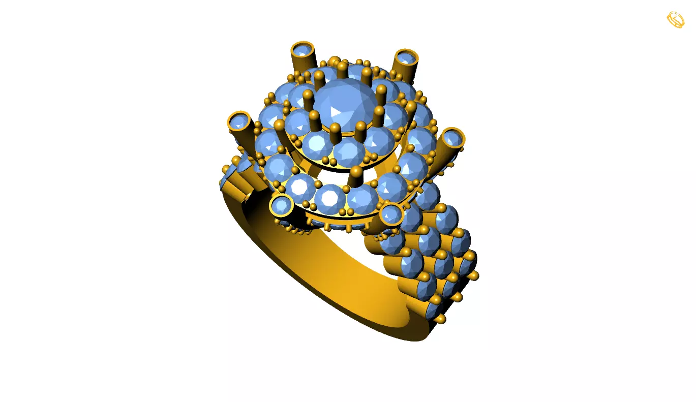 Women Ring 3D print model_0