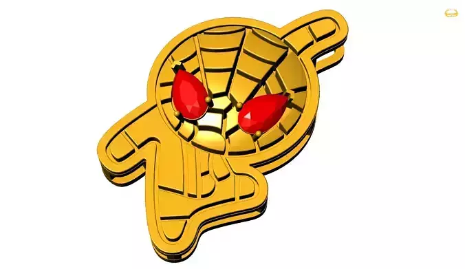 Spider man Pendant 3D print model