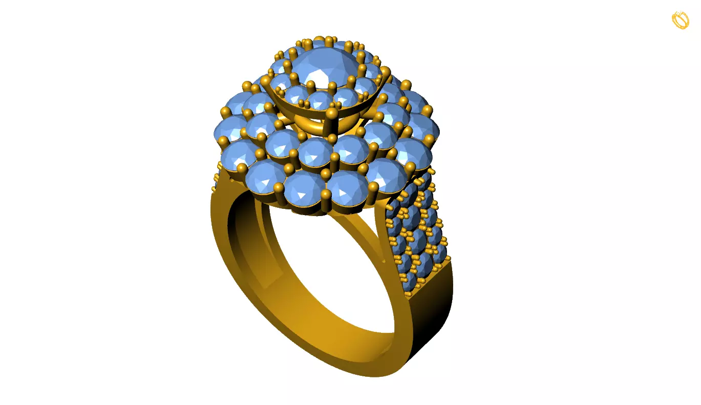Women Ring 3D print model_0