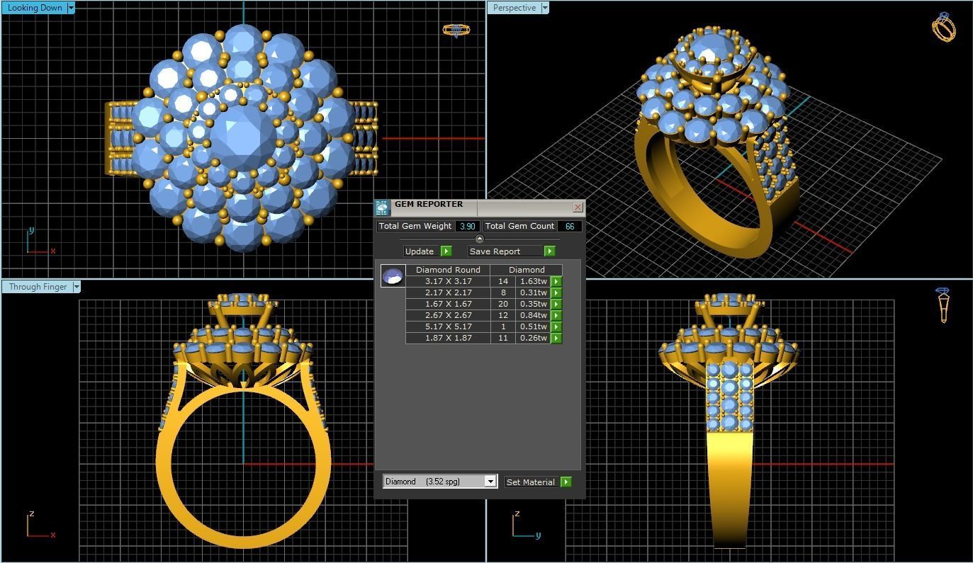 Women Ring 3D print model_1