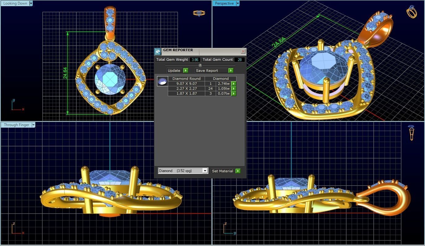 Pendant 3D print model_2