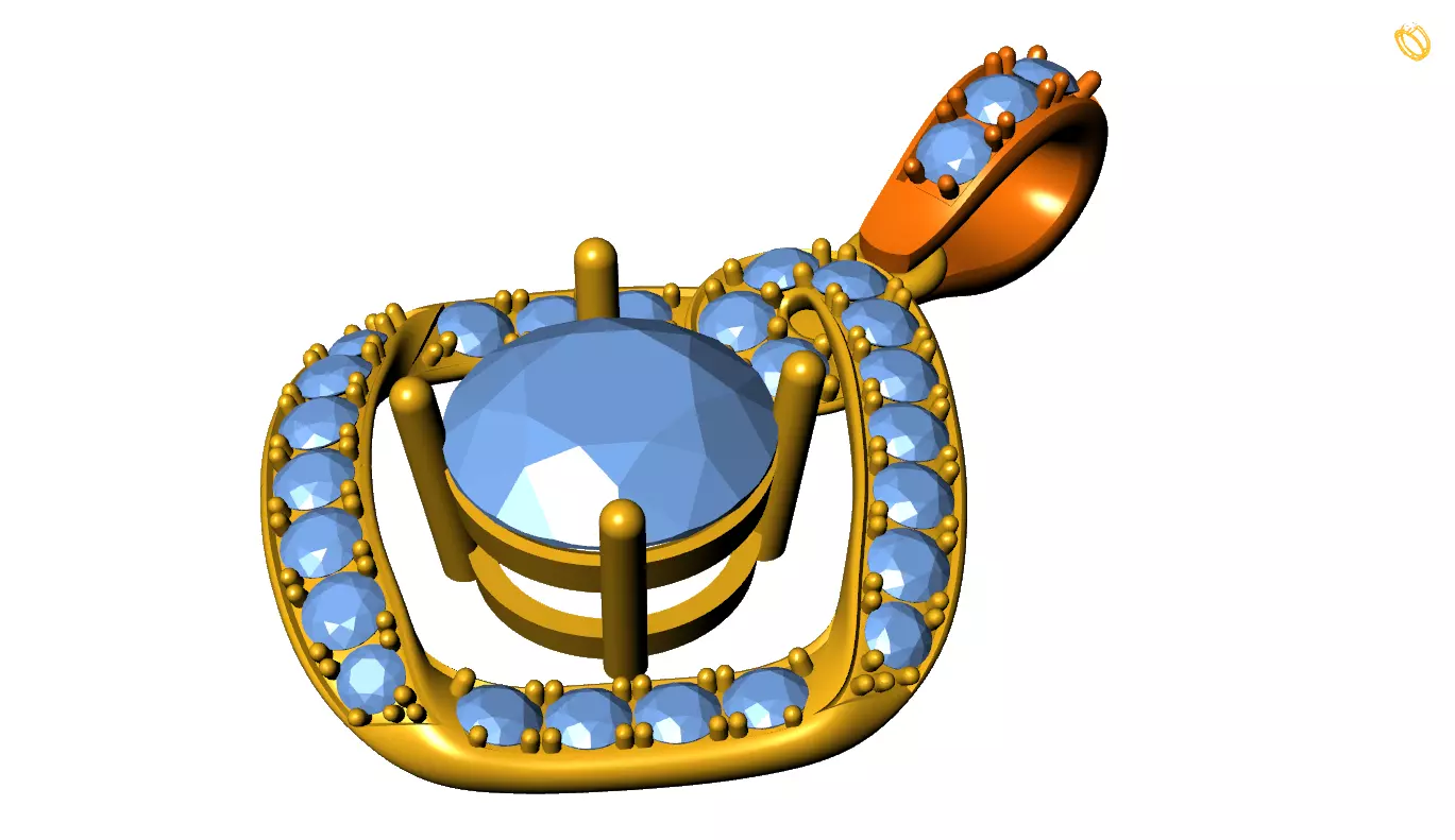 Pendant 3D print model_0