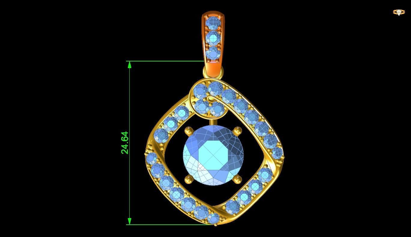 Pendant 3D print model_1