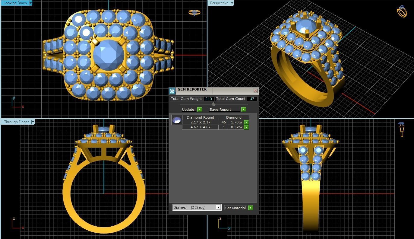 Rings 3D print model_1