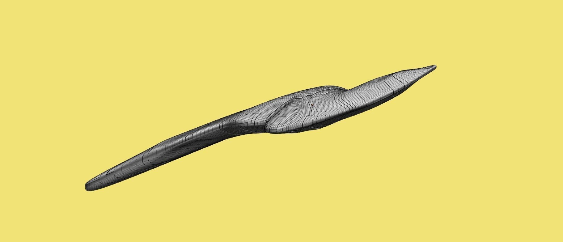 Asymmetric Spaceship 3D model_29