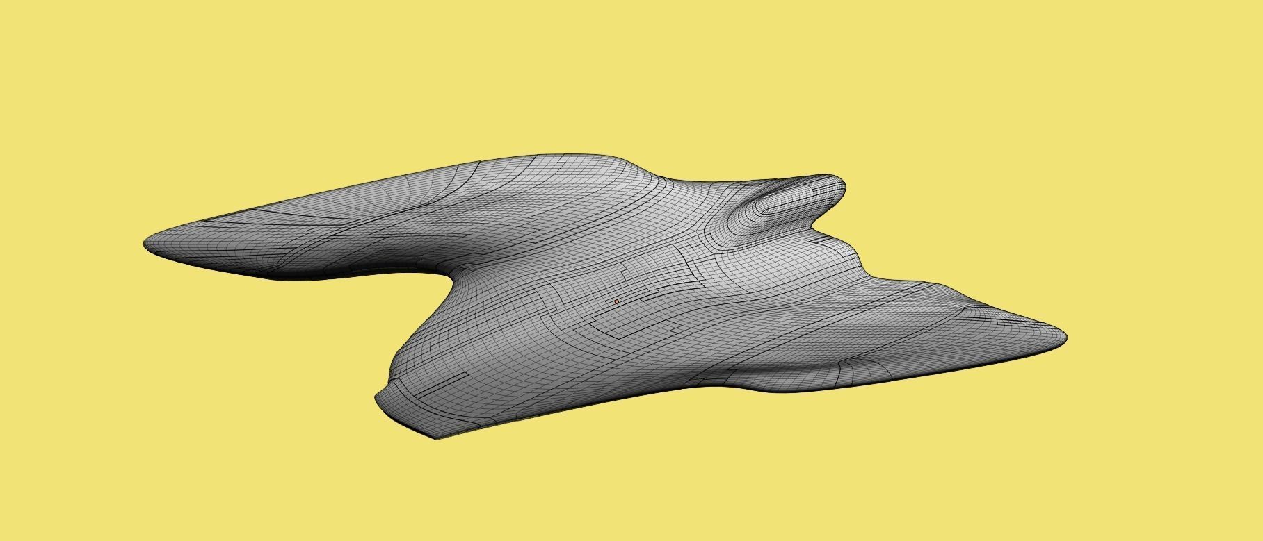 Asymmetric Spaceship 3D model_33