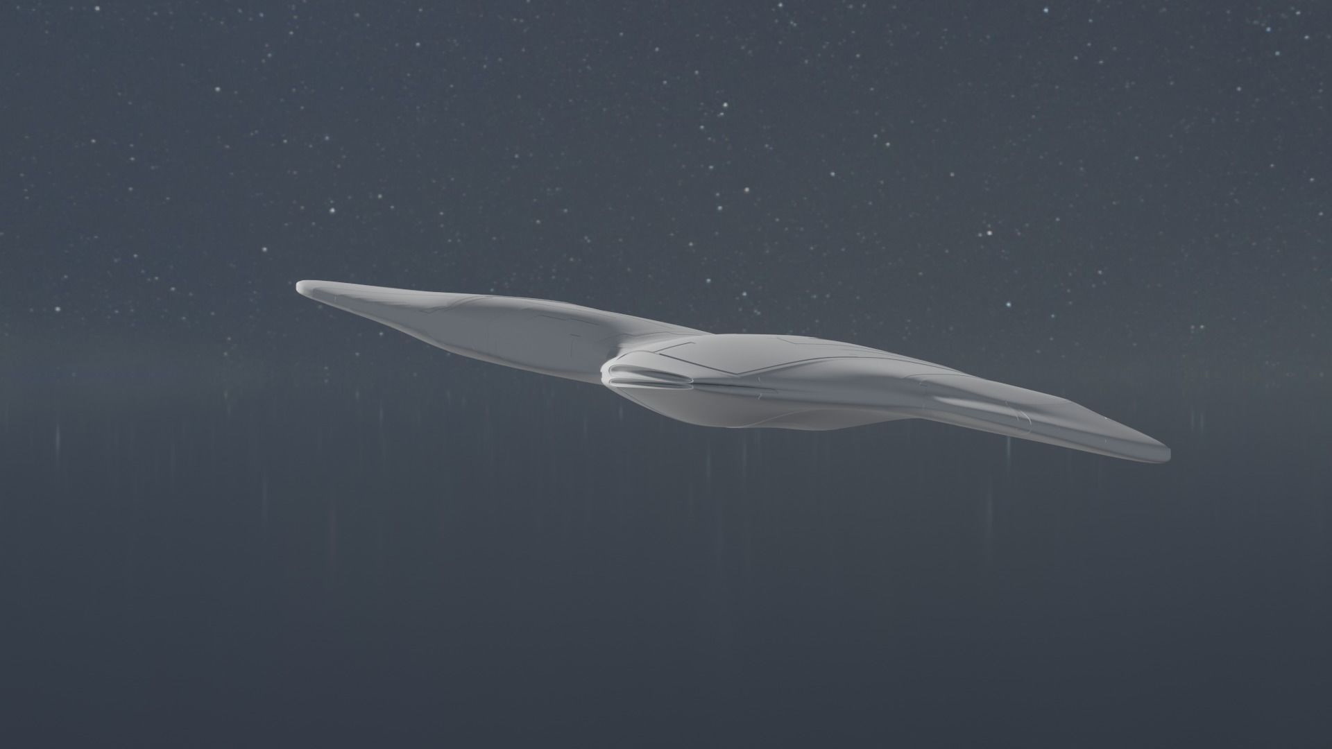 Asymmetric Spaceship 3D model_19