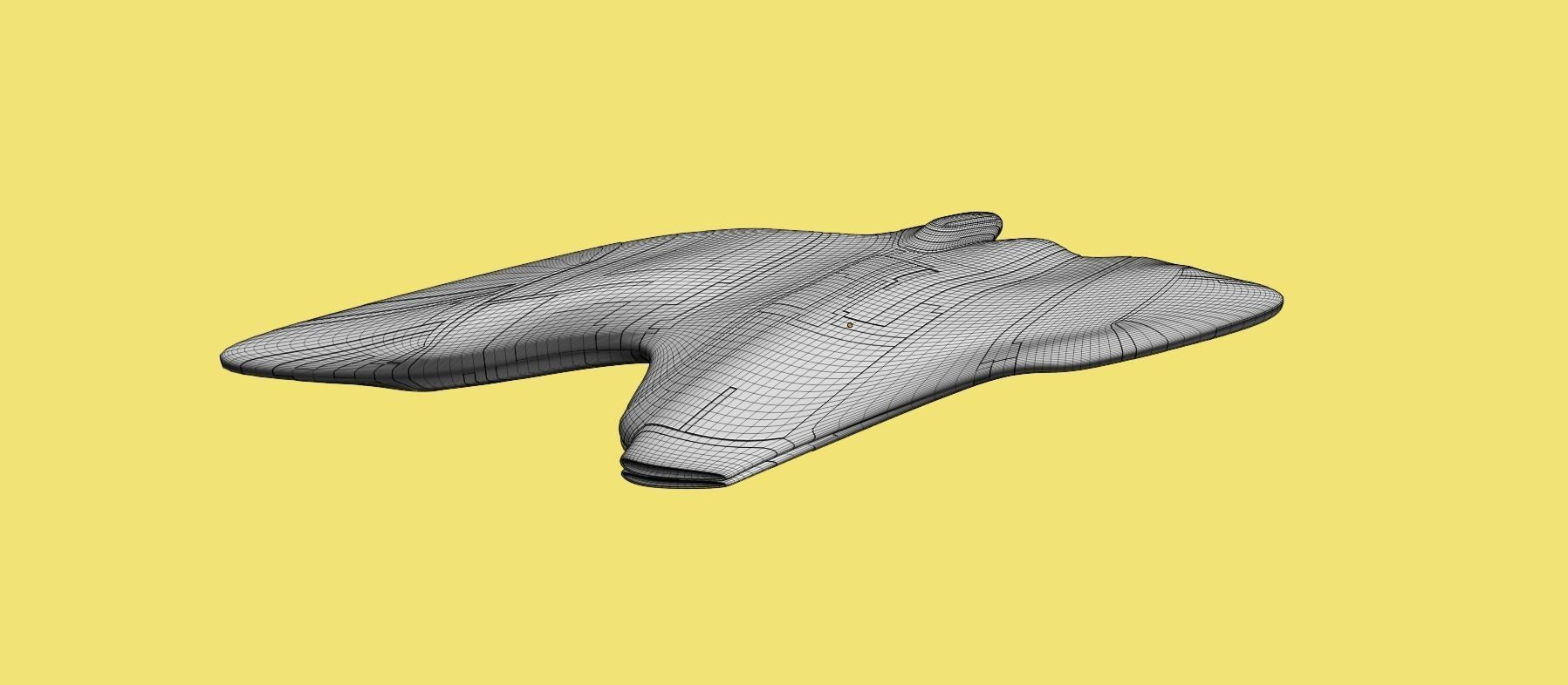 Asymmetric Spaceship 3D model_32