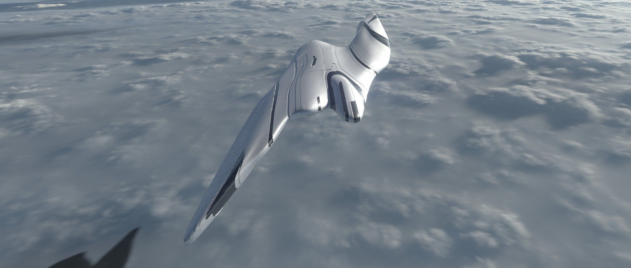Asymmetric Spaceship 3D model_9