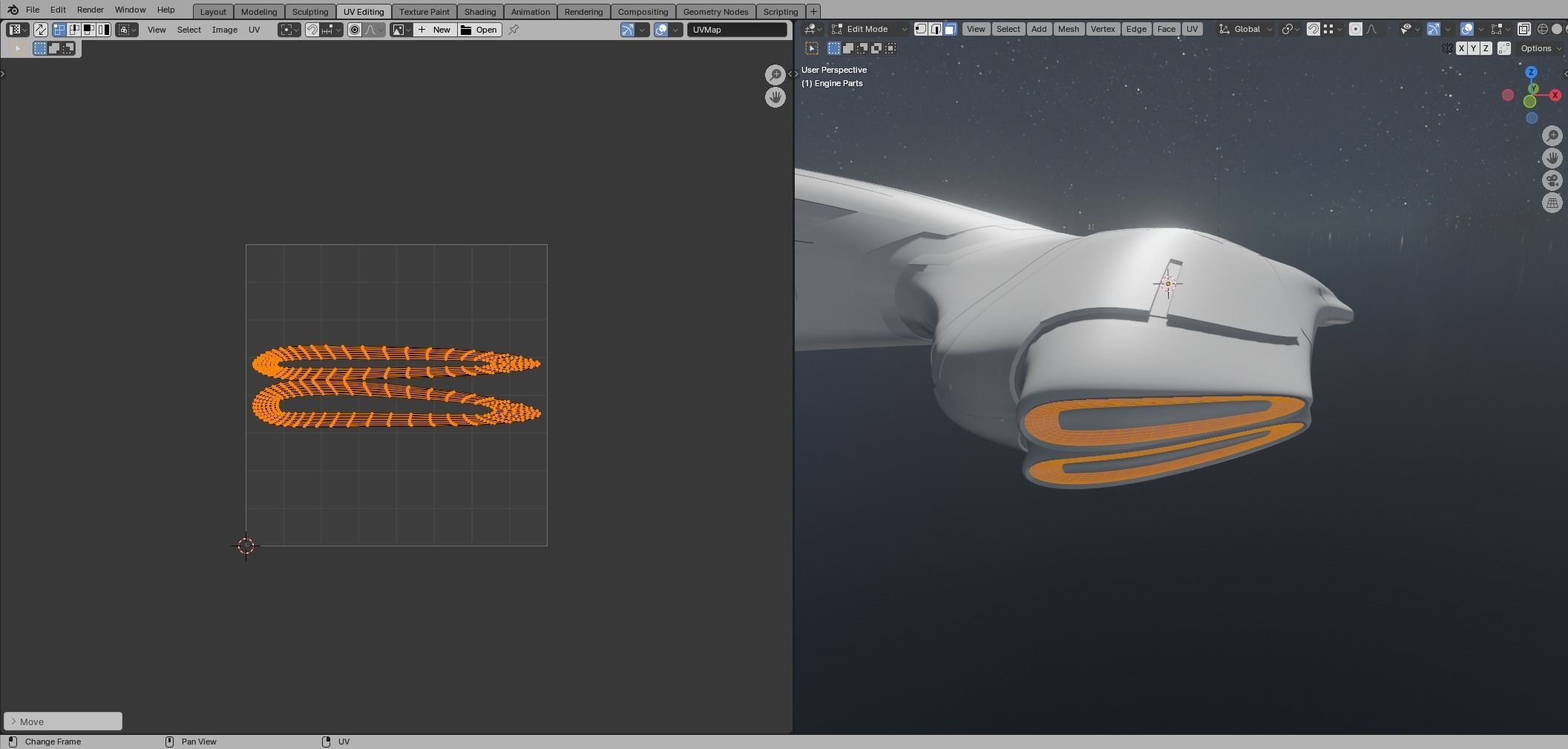 Asymmetric Spaceship 3D model_36