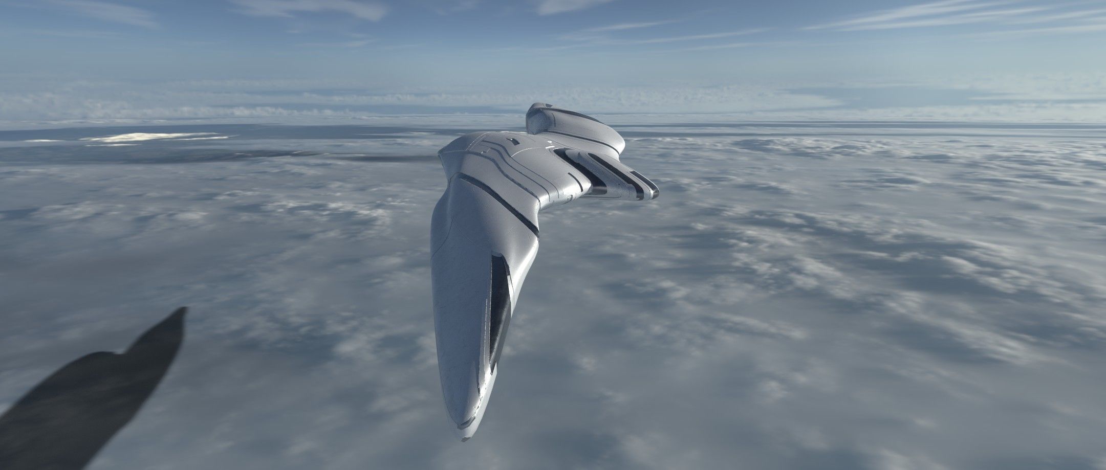 Asymmetric Spaceship 3D model_1