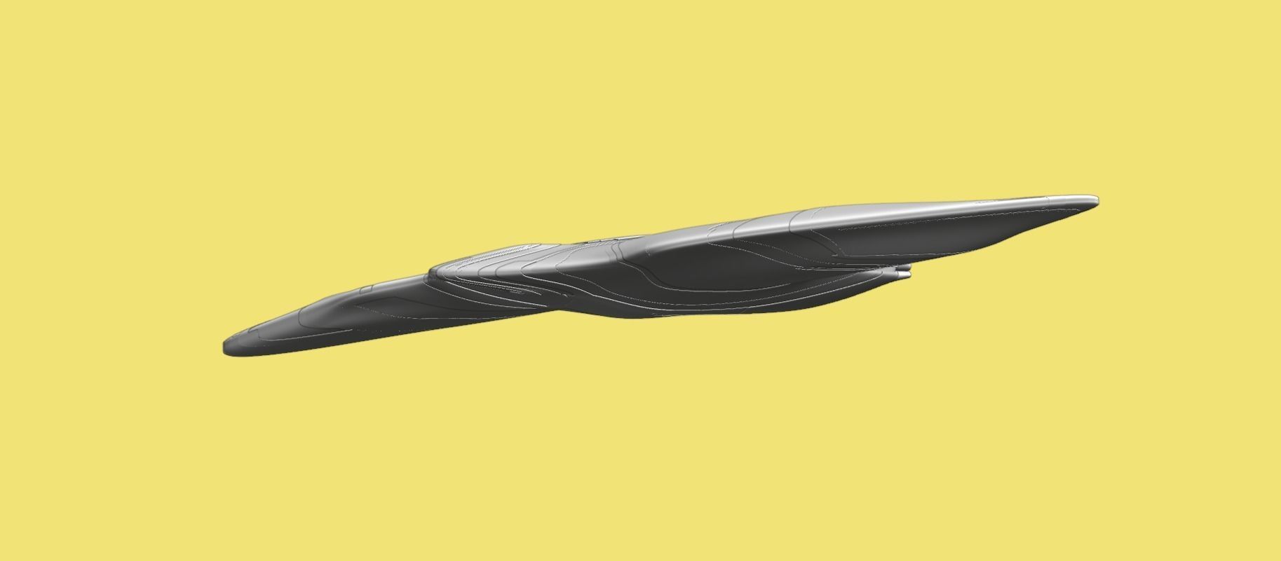 Asymmetric Spaceship 3D model_27