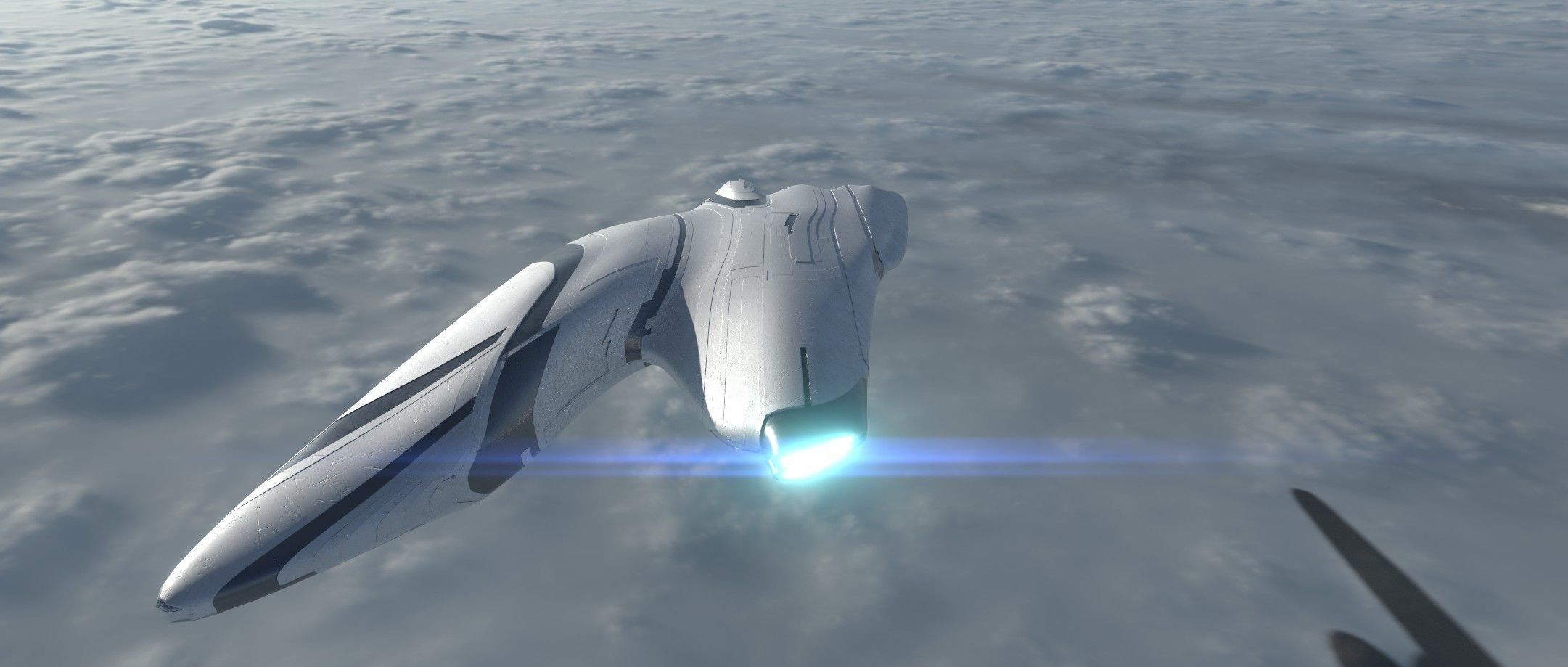 Asymmetric Spaceship 3D model_11
