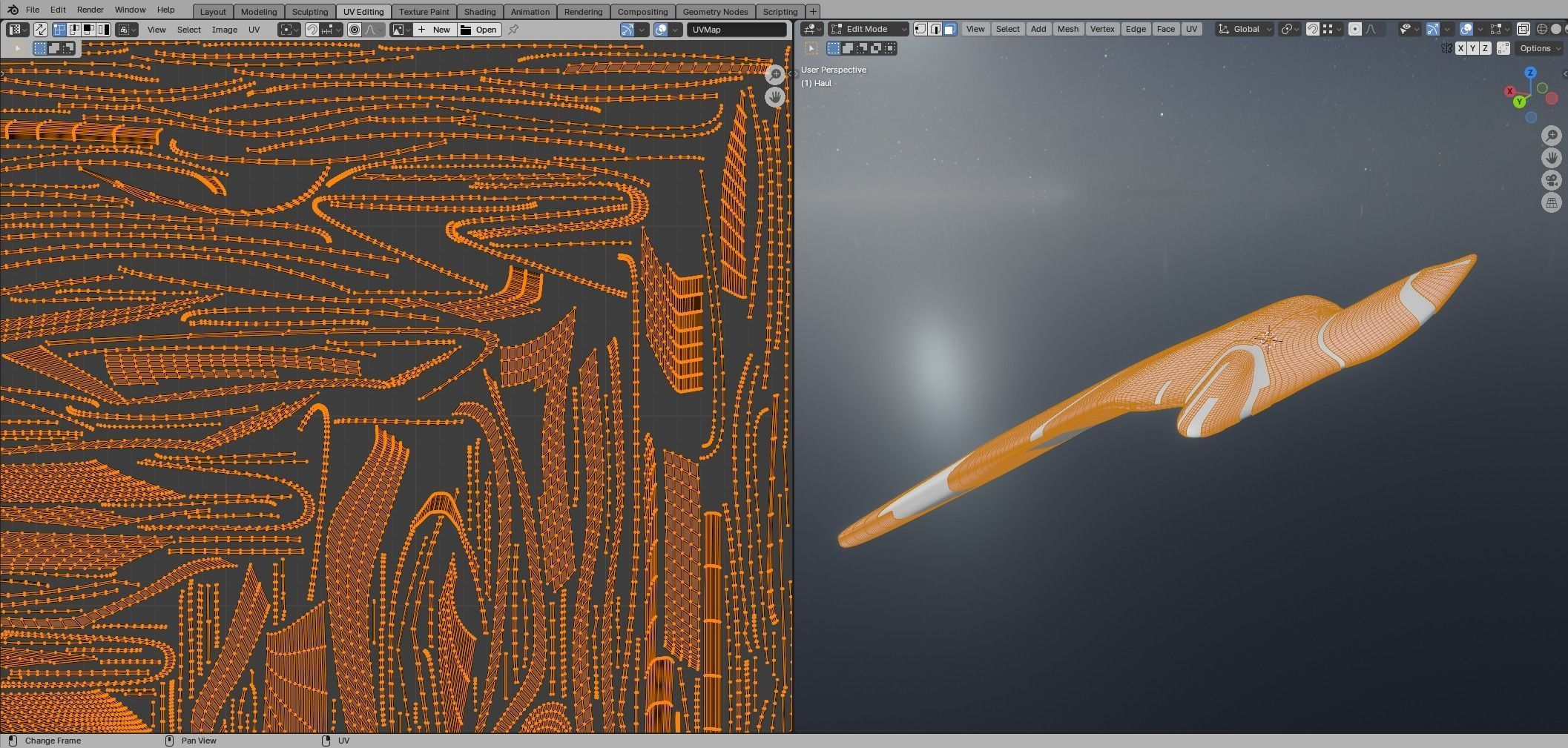 Asymmetric Spaceship 3D model_35