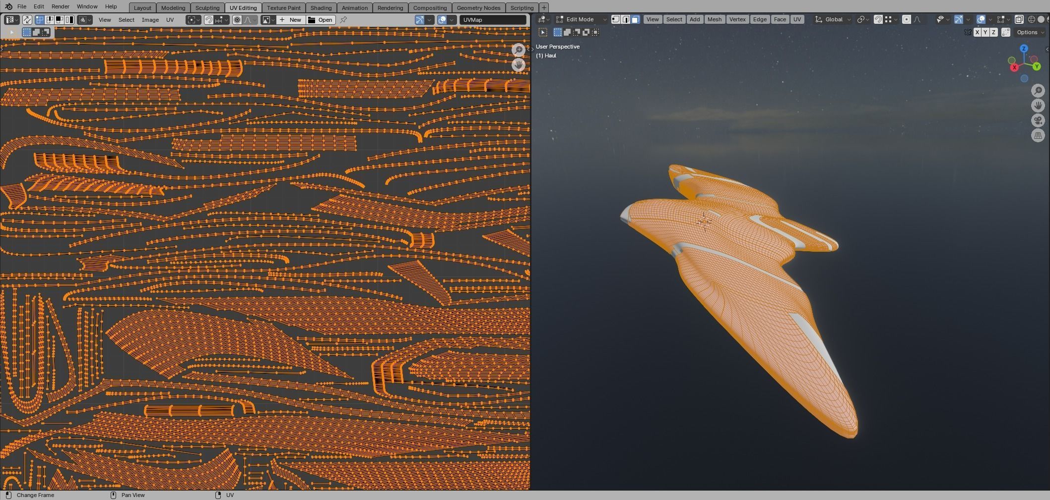 Asymmetric Spaceship 3D model_40