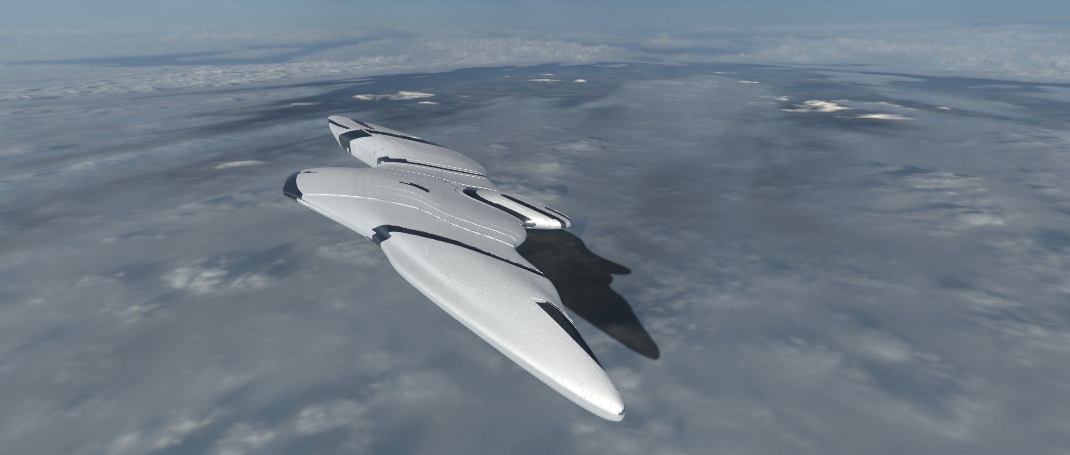 Asymmetric Spaceship 3D model_4