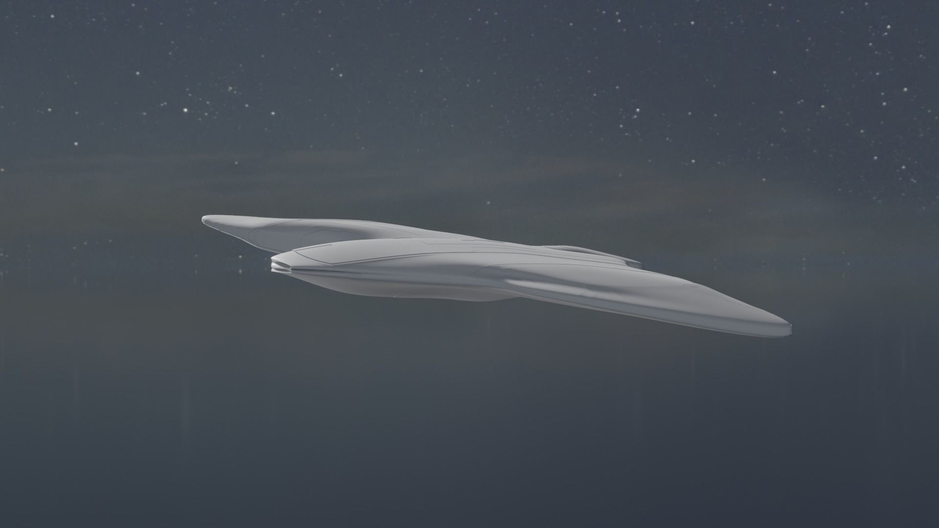 Asymmetric Spaceship 3D model_18