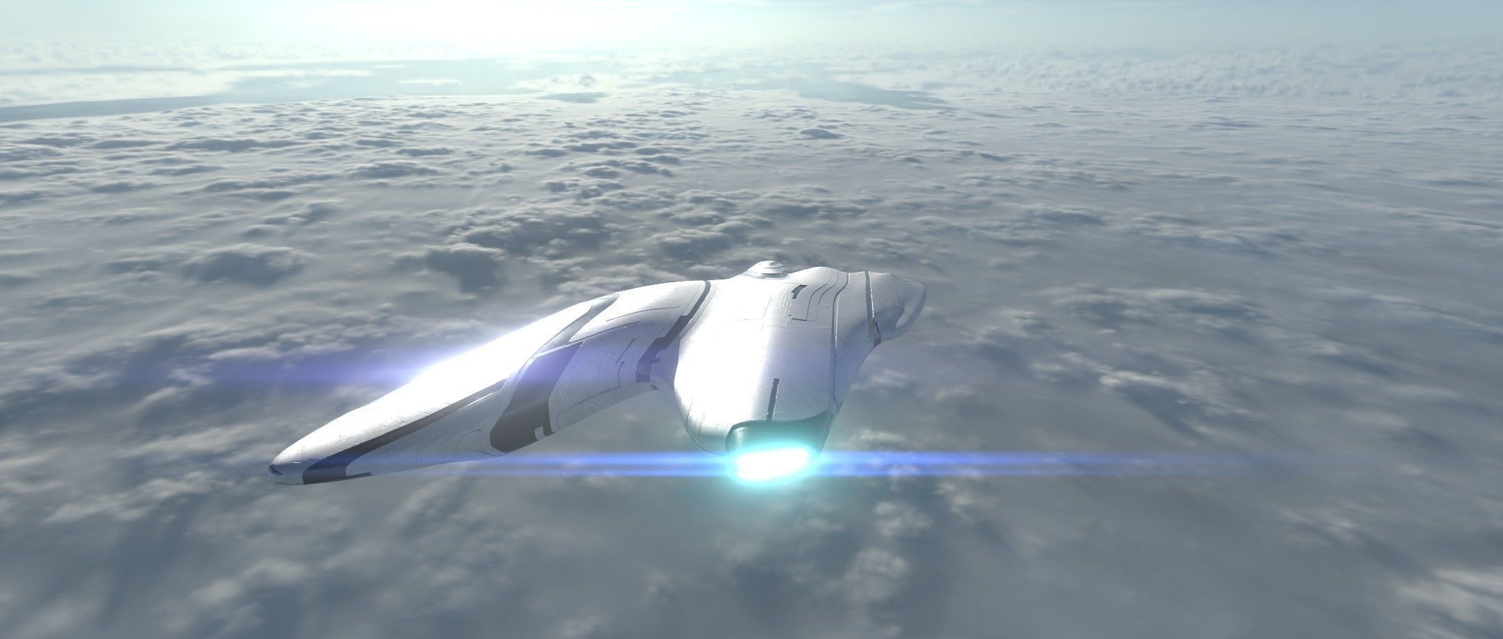 Asymmetric Spaceship 3D model_5