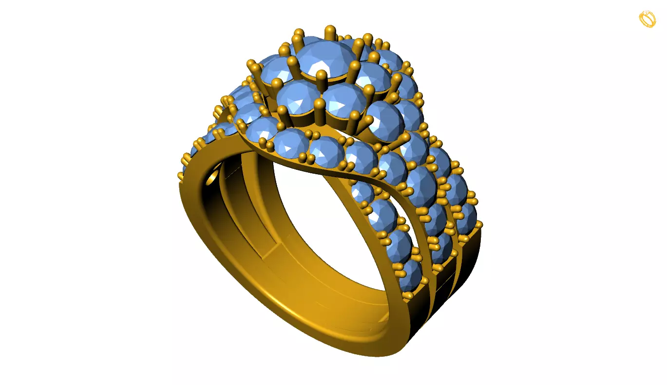 Women Ring 3D print model_0