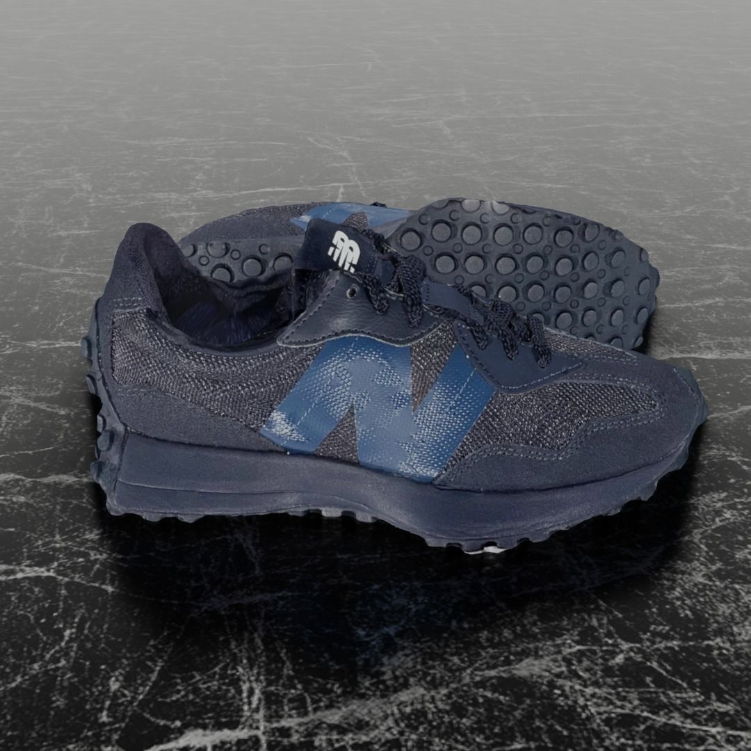 NEW BALANCE 327 3D SHOES - BLUE Low-poly 3D model_4