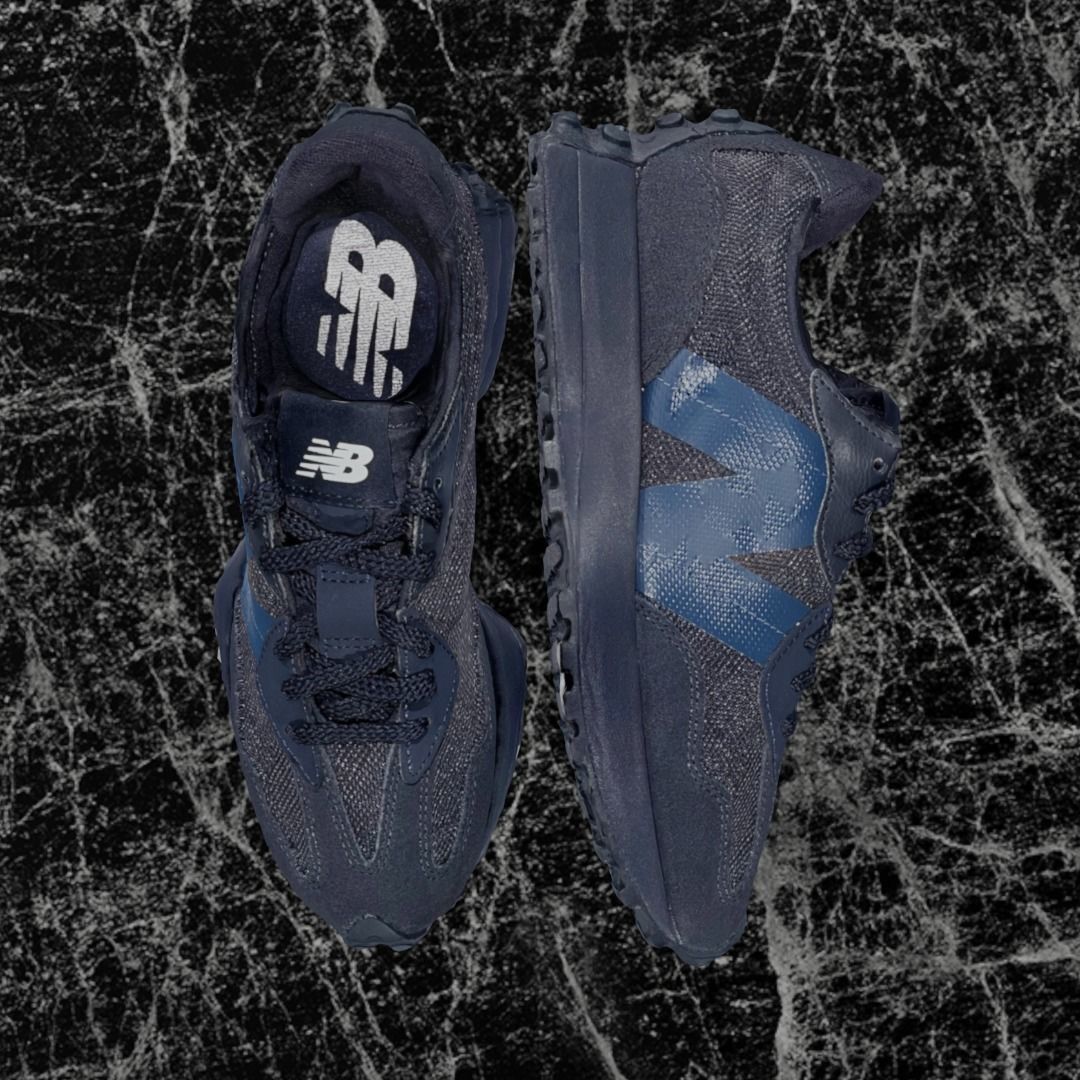 NEW BALANCE 327 3D SHOES - BLUE Low-poly 3D model_2