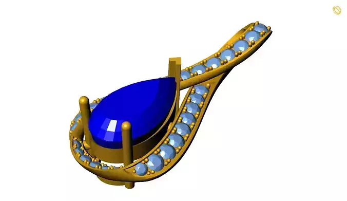 Gem Pendant 3D print model