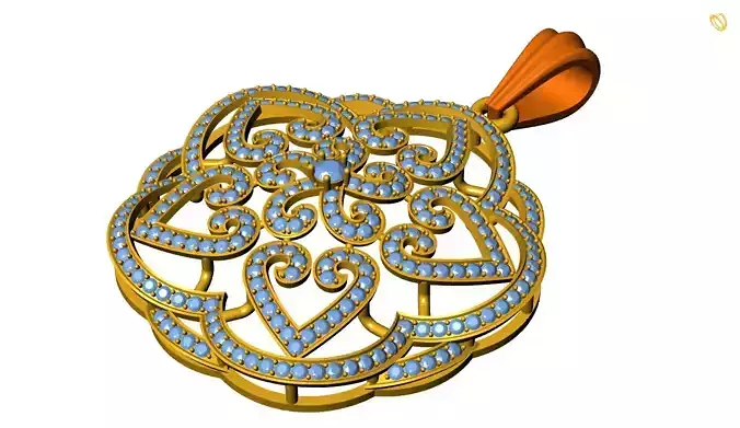 Diamond Pendant 3D print model