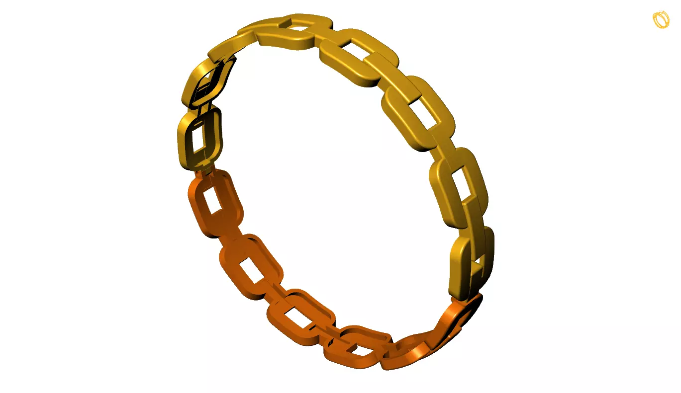 Gold Bangle 3D print model_0