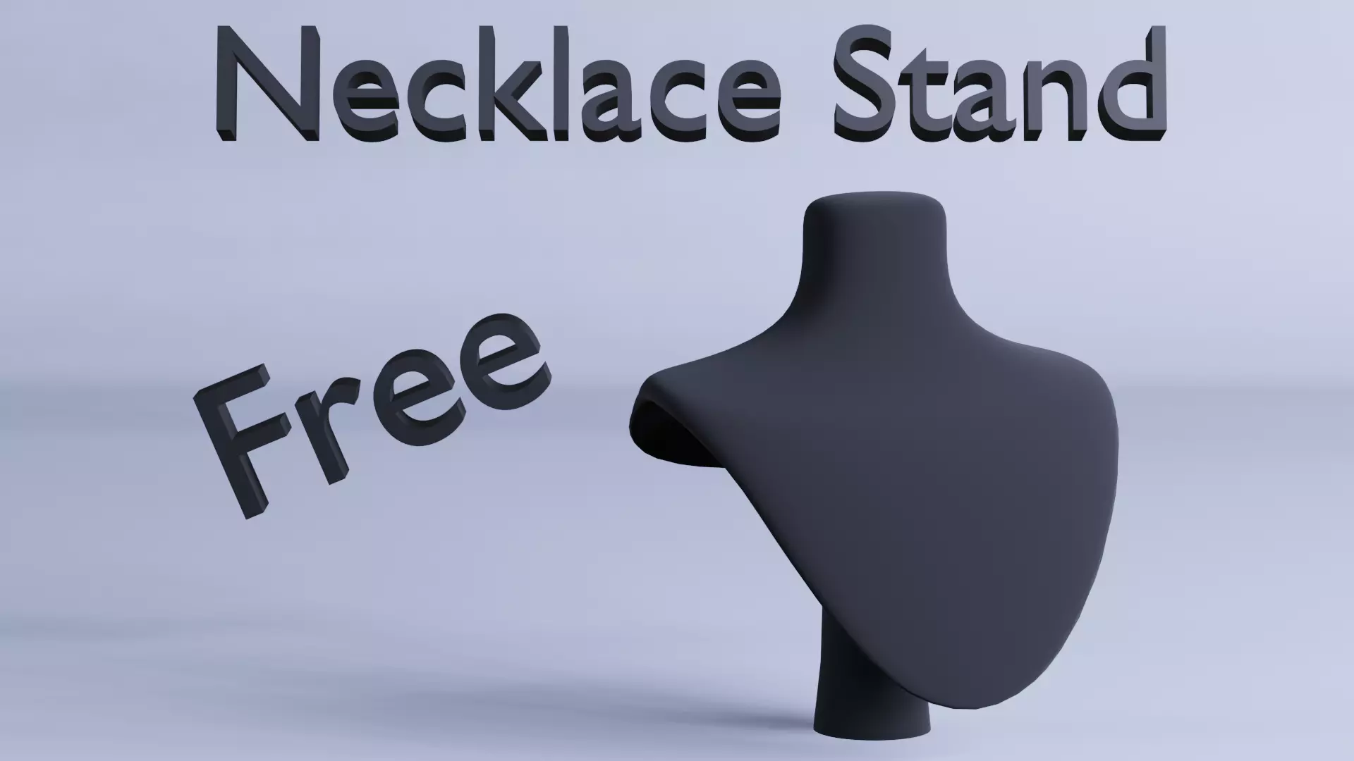 Free Display for necklaces Free low-poly 3D model_0