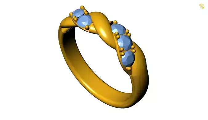 Girl Ring 3D print model