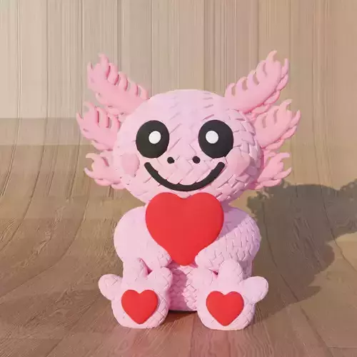woven cute axotol 3D print model